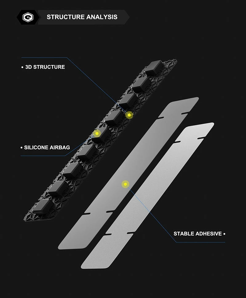 ENLEE 3D Fahrradrahmen-Schutzfolie aus Silikon, kratzfester Fahrradketten-Aufkleber, MTB- und Rennrad-Kettenschutz gegen Kratzer, Zubehör – Detail 4