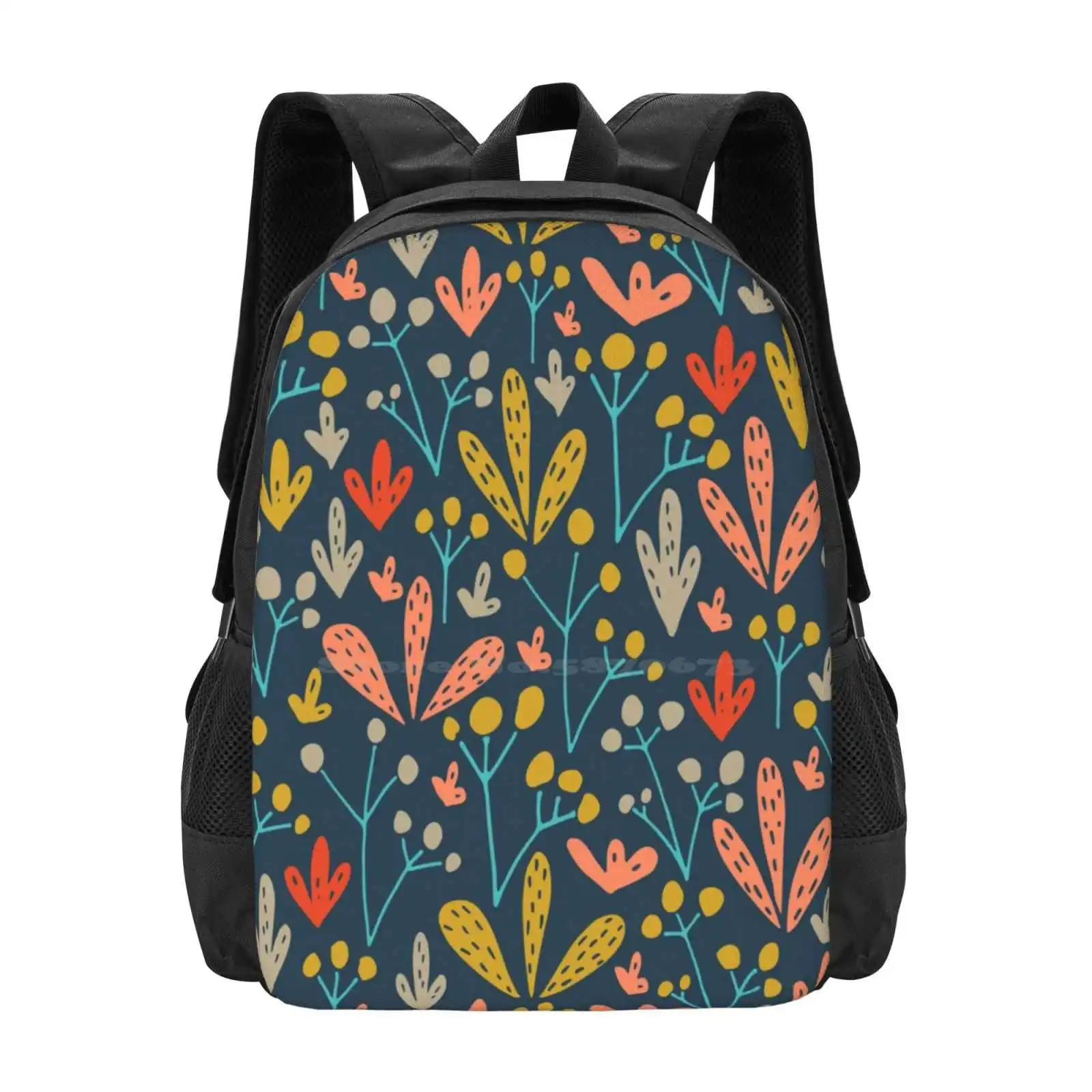 Blue Will Teen College Student Backpack Pattern Design Bags Geometric Designs Geometric Pattern Geometric Shapes Geometric