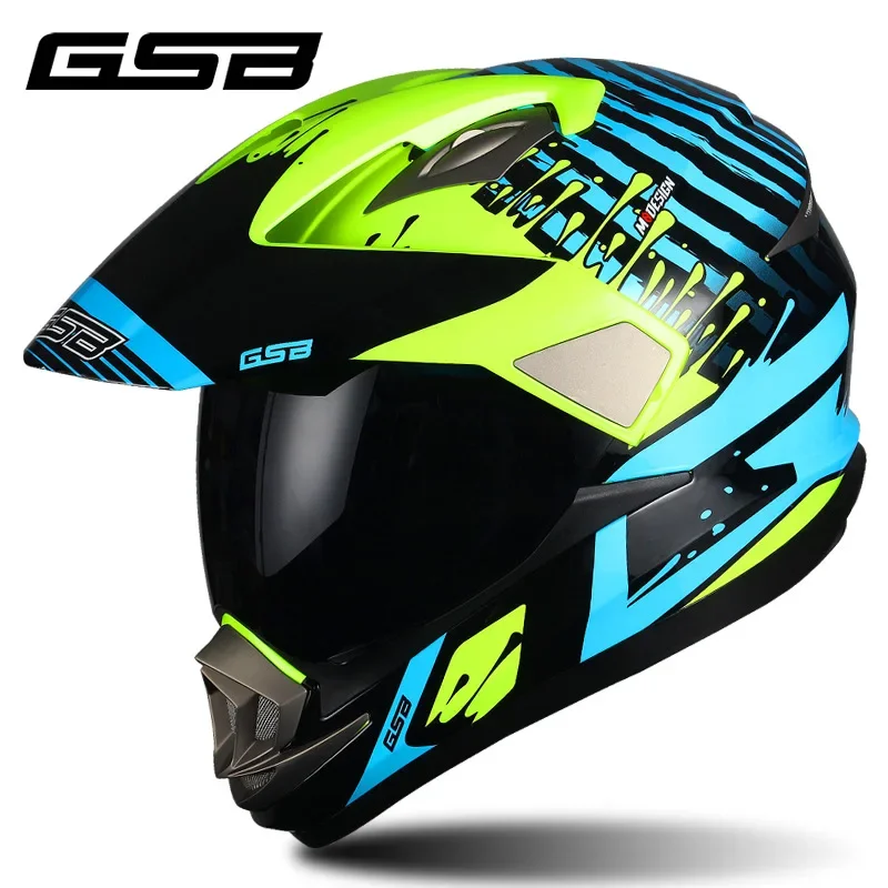 

GSB XP-14A Мотоциклетный внедорожный шлем для мужчин и женщин, раллийный шлем для электромобиля, сертифицированный ECE для ADV, мотокросс Cascos