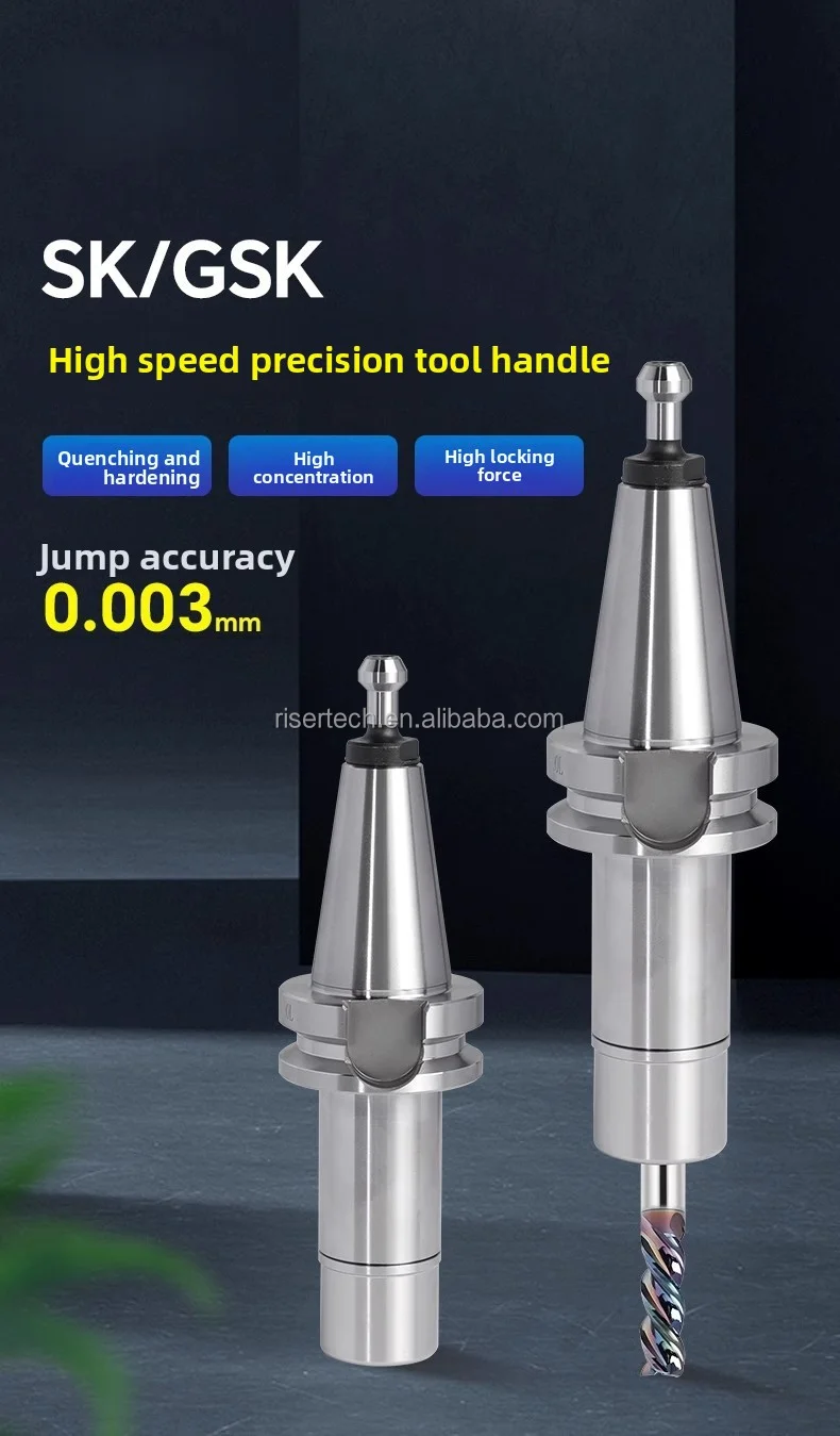 High-Precision Sk Collet Tool Holder for BT30/BT40/BT50 Dynamic Balancing High-Speed Tool Holder for Milling Machines