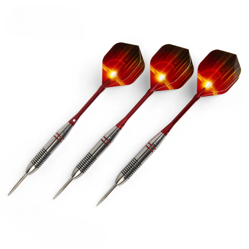 New 3 Pcs/Sets of Darts Professional 24g Steel Tip Dart with Aluminium Shafts Nice Dart Flights High Quality for Dartboard Game