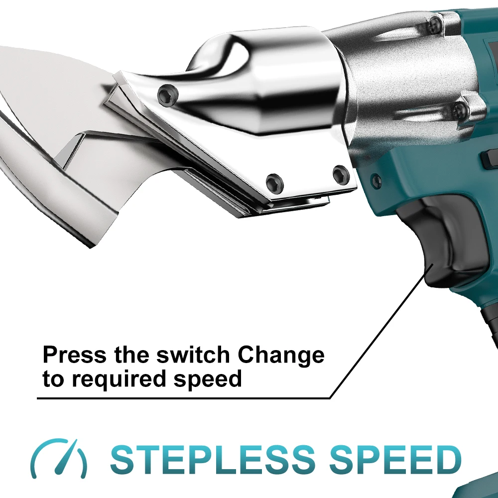 

YEARTOP Electric Iron Sheet Shear Scissors Metal Cordless Cutting Iron Carbon Steel Cutter Power Tools For Makita 18V Battery