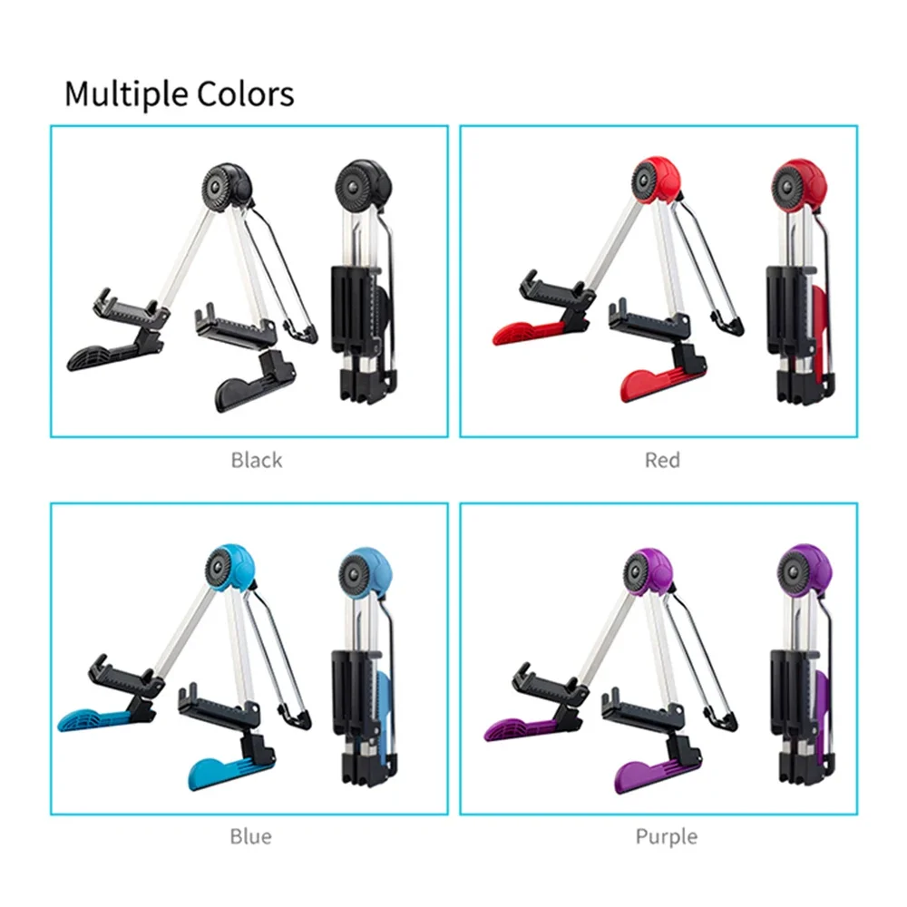 GUITTO GGS-03 Guitar Stand Universal Folding Tripod Holder Portable A-Frame Musical Rack For Guitar Ukulele Violin Mandolin
