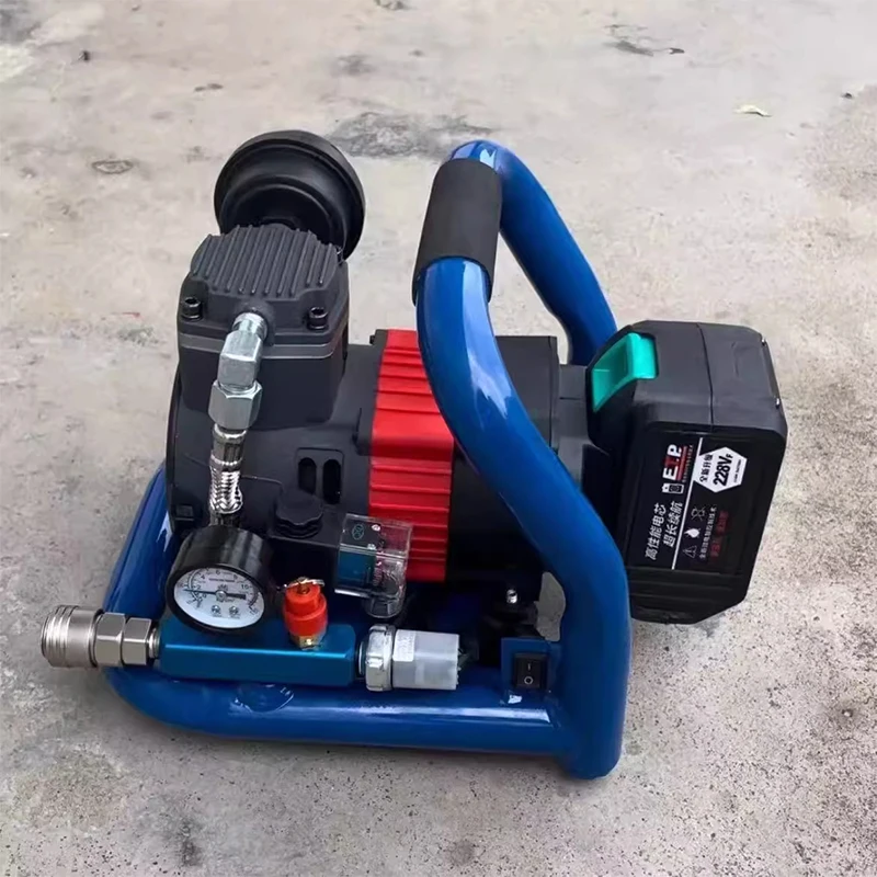 Compressore d'aria brushless agli ioni di litio da 1,5 litri, pompa d'aria portatile ad alta pressione, mini piccola pompa d'aria silenziosa per la lavorazione del legno fai da te