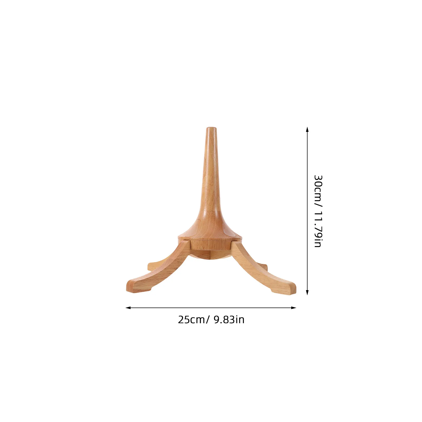 Wooden Trumpet Stand Detachable -Leg Nonslip Cornet Stand Music Room Practice Display Music Studio Instrument Holder image 6