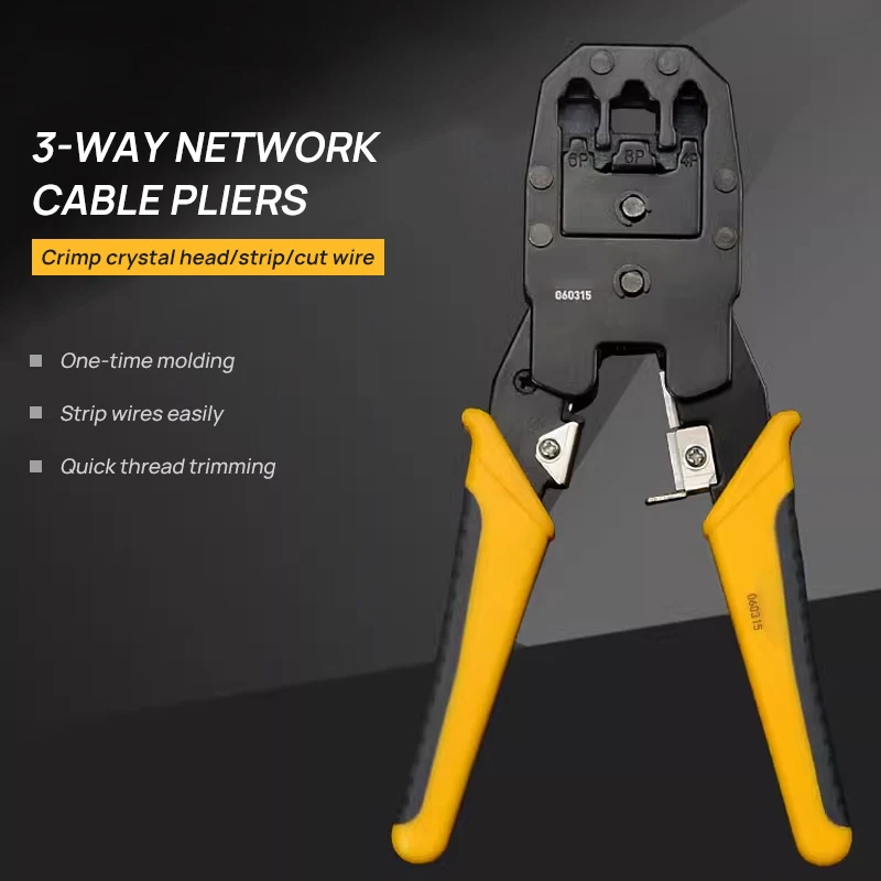Crimper Cable Cutter Adjustable Automatic Wire Stripper Multifunctional Stripping Crimping Pliers Terminal Hand Tool