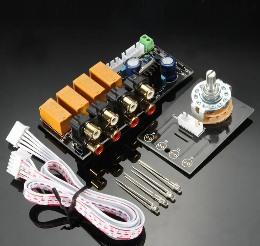 Audio Input Signal Selector Relay Board Signal Switching Amplifier Board RCA For Speakers