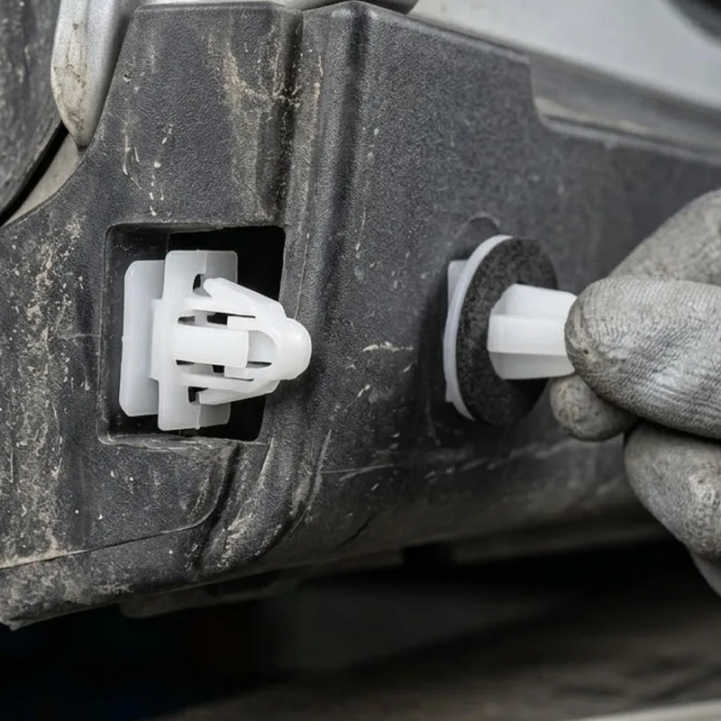 Picture 5: 10/100Pcs Universal Car Door Side Skirt Guard Retainer Clips Nylon Underbody Splash Shield Fastener Rivet Anti Vibration Buckle