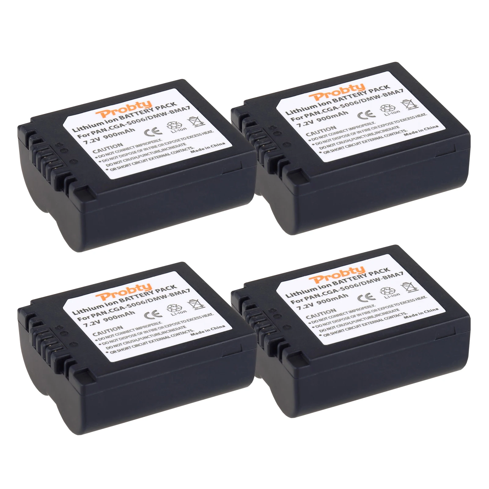 CGAS006 CGA-S006E Batteries for Panasonic Lumix DMC-FZ7, DMC-FZ8 DMC-FZ18 DMC-FZ28 DMC-FZ30, DMC-FZ35, DMC-FZ38, DMC-FZ50 Camera