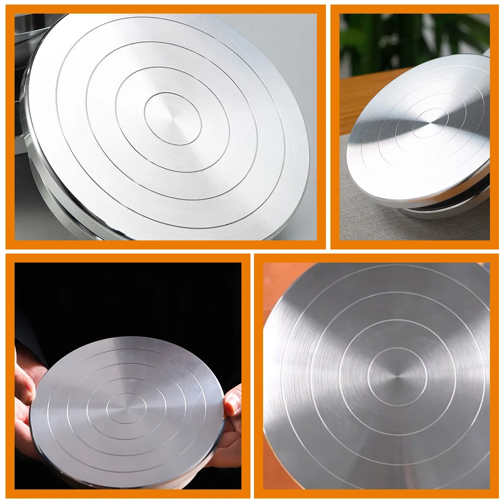 

Clay Turntable Aluminum Alloy Durable Rotating Platform Pottery Sculpture Wheel Stable Non Slip Workbench Clay Turntable