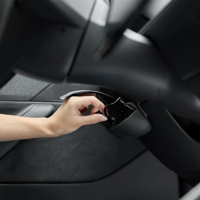 Silikon-Brillenhalter für Tesla Model 3 Highland 2024 & Model Y Juniper 2025 Mittelkonsole Brillenaufbewahrungsbox Rutschfest – Detail 3