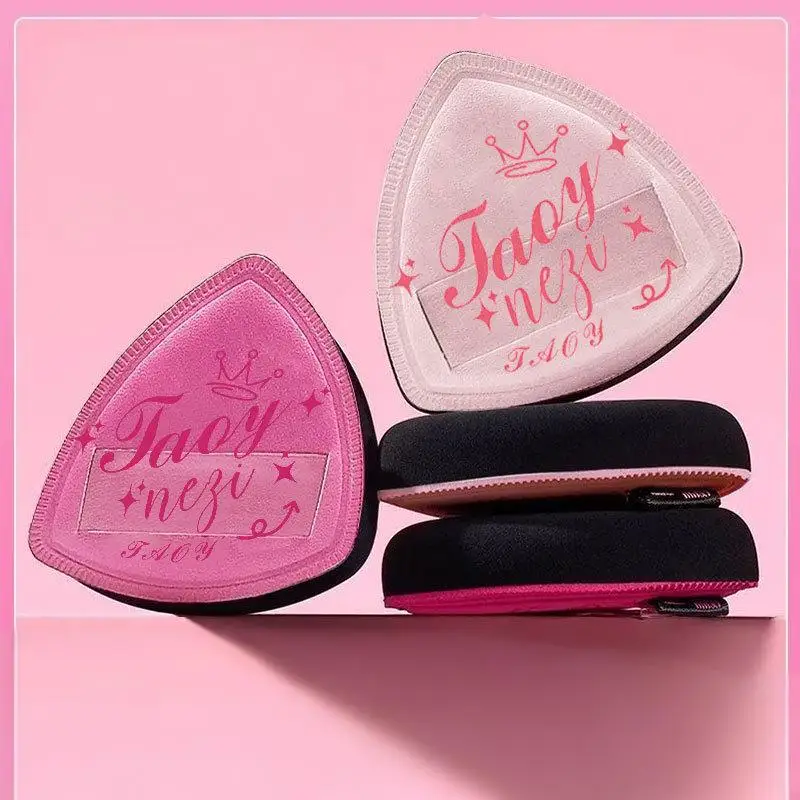 أسود الأناناس وسادة هوائية مسحوق نفخة سوبر لينة الجافة الرطب ثنائي الاستخدام السائل الأساس الجمال أداة ماكياج الإسفنج مع صندوق تخزين