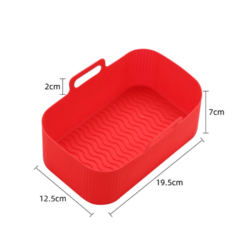 AirFryer Accessories Air Fryer Silicone Basket Oven Baking Tray Silicone Pot Liner Steamer Roasting Rack Airfryer Accessories