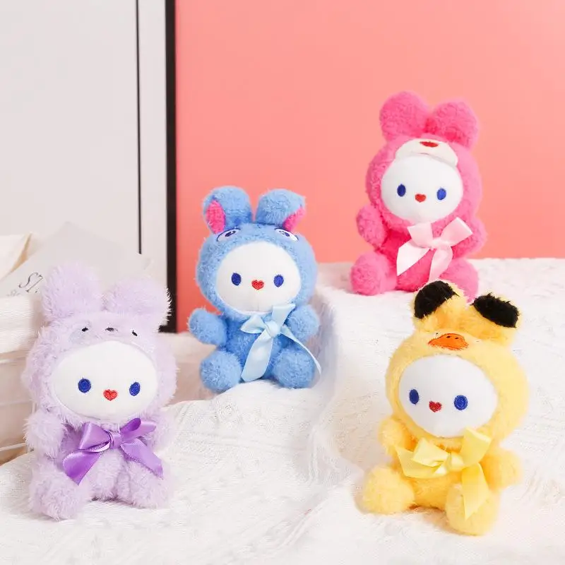 [Solo] lindo vestido cruzado conejito muñeco de peluche colgante llavero mochila colgantes decoración regalos
