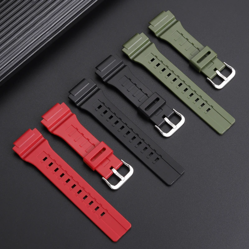 AE-1400 bands for Casio watch MCW-200H/AE1500WH sports resin silicone strap bracelet PU waterproof watch strap 20mm accessories