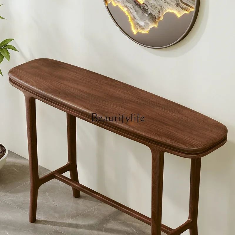 

yj5 solid wood storage living room entrance entrance Zen tea room wall side cabinet