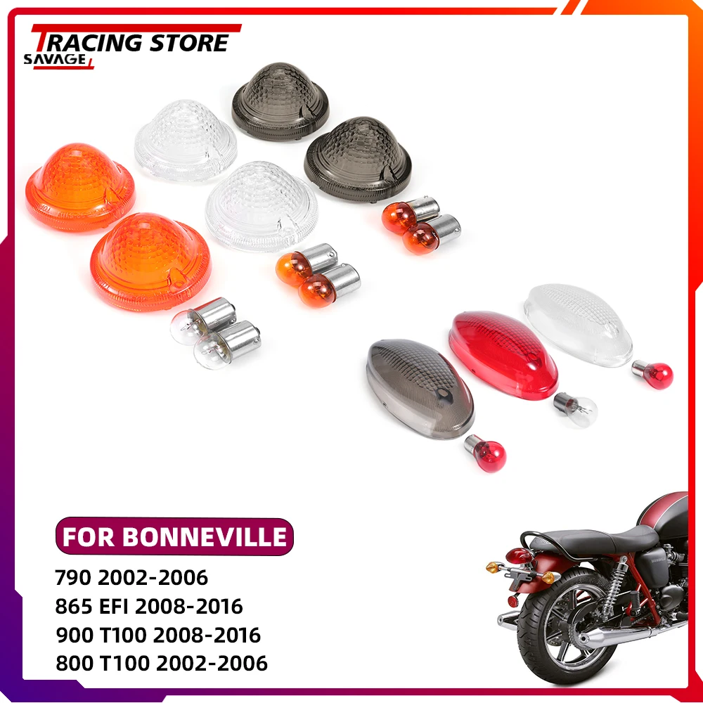 

Front Rear Turn Signal Light Lens For Bonneville 790 865 800 T100 Speedmaster Scrambler Thruxton 865 900 Taillight Lamp Housing