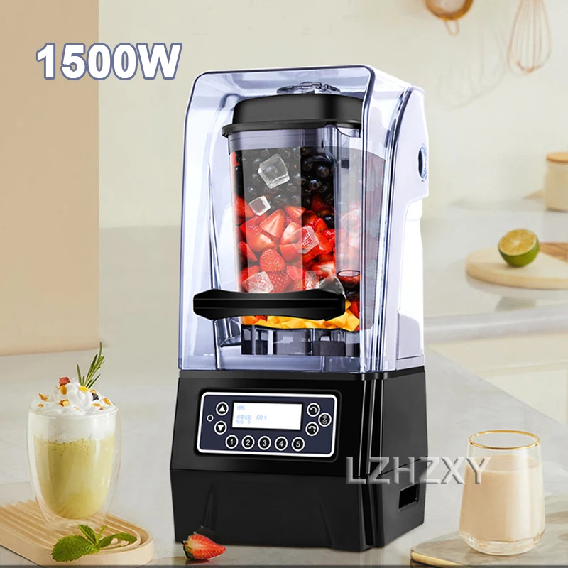 

1500W Bean Grinder BY-908 High Power Commercial Smoothie Machine 1.5L Large Capacity Multifunctional Food Grinder