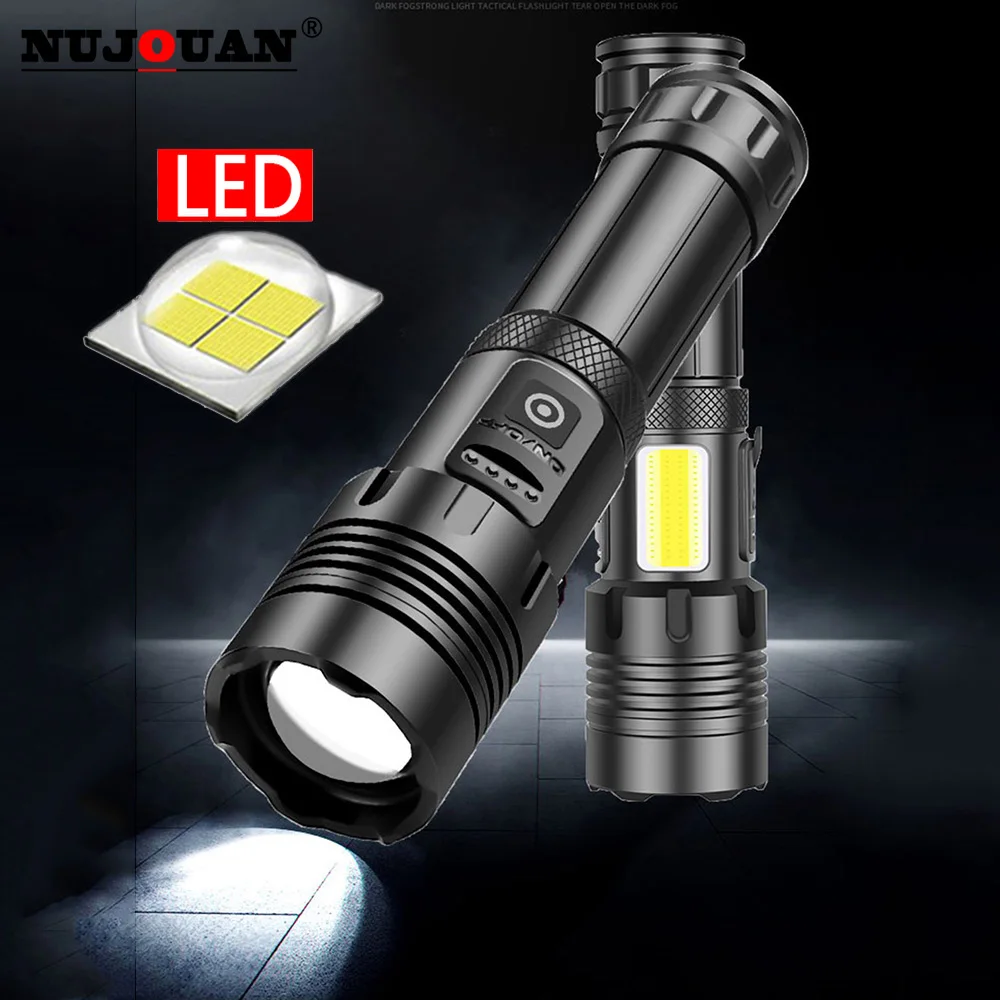 Super Long Range Tactical Torch High Power LED Flashlight USB Rechargeable Strong Light Lamp Outdoor Portable Lantern Waterproof