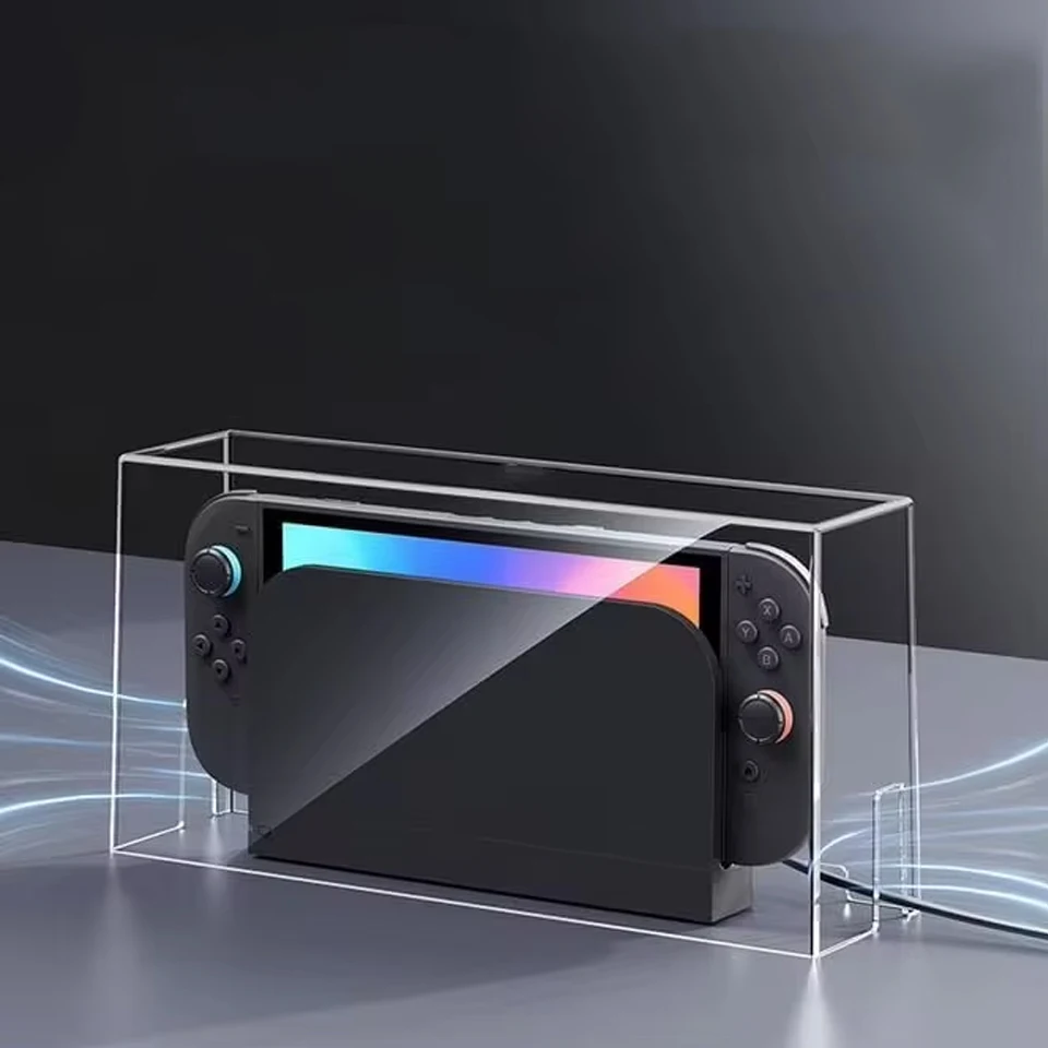 Suitable for Nintendo Switch 2 Console Dustproof Protective Case Transparent Acrylic Dock Dust Cover For NS Switch 2 Accessories