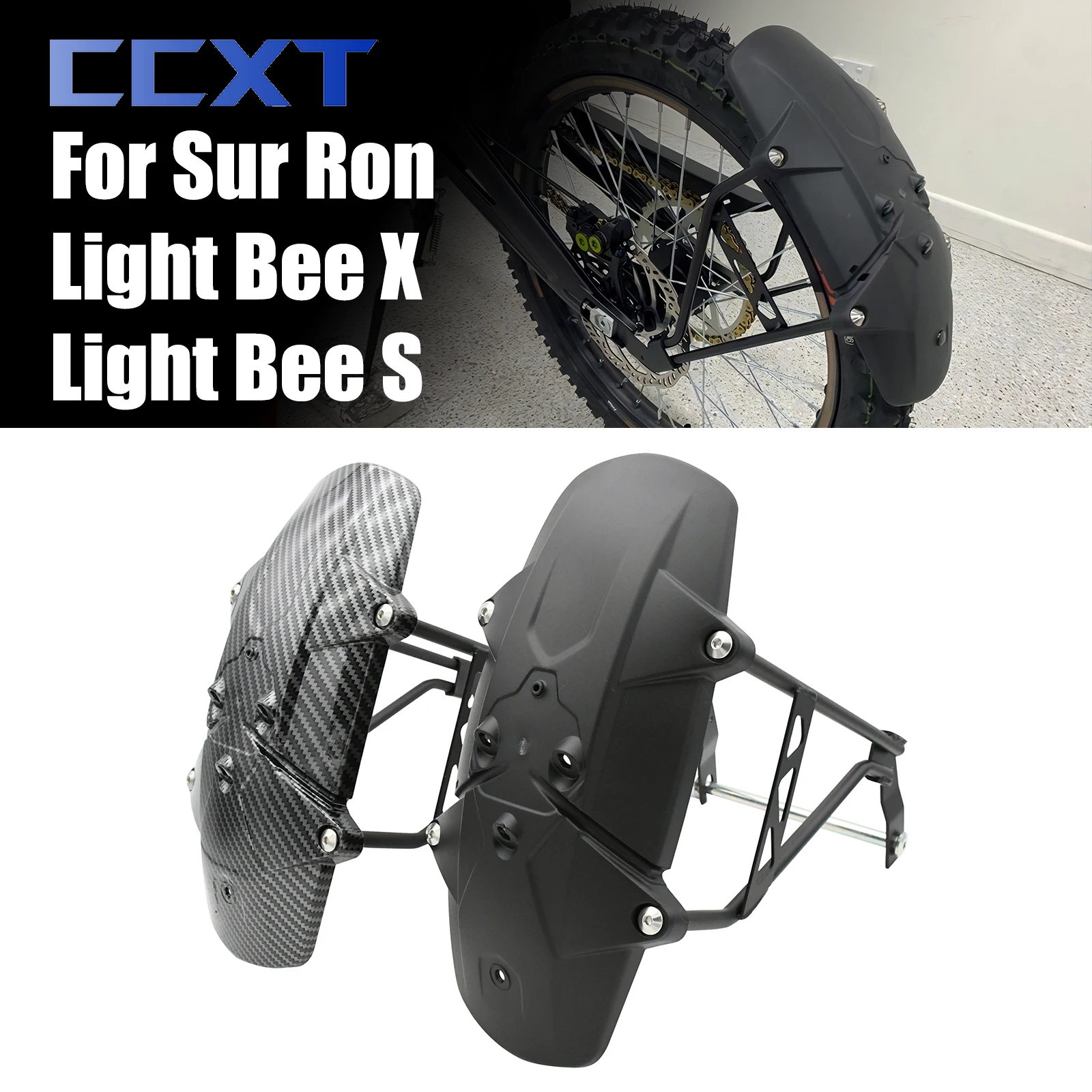 

Electric Motocross Rear Fender Mudguard Mudflaps Rear Wheel Guard Cover For Sur Ron Surron Sur-Ron Light Bee X & Light Bee S