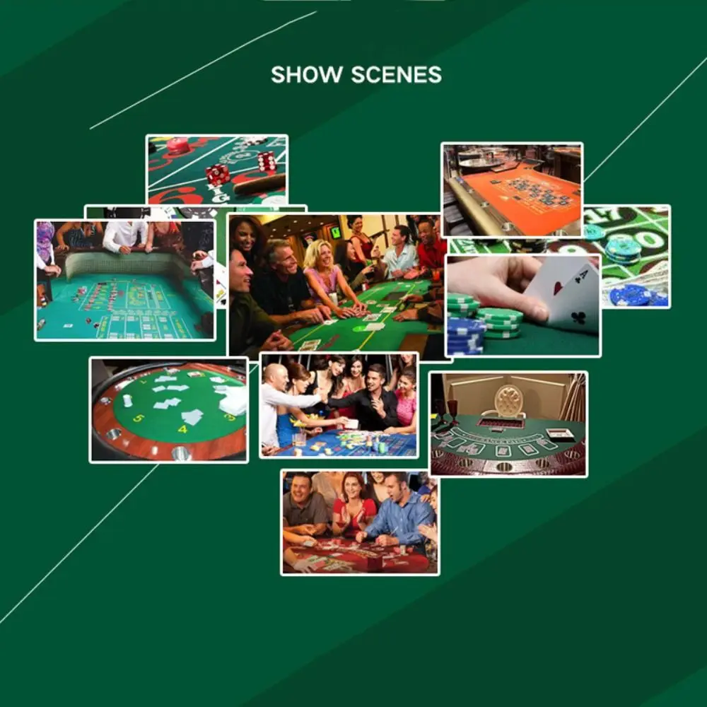 Waterproof Poker Layouts Tablecloth Baize Texas Hold'em Poker Table Top Tapis Poker 21 Points Roulette Casino Cloth Family Party