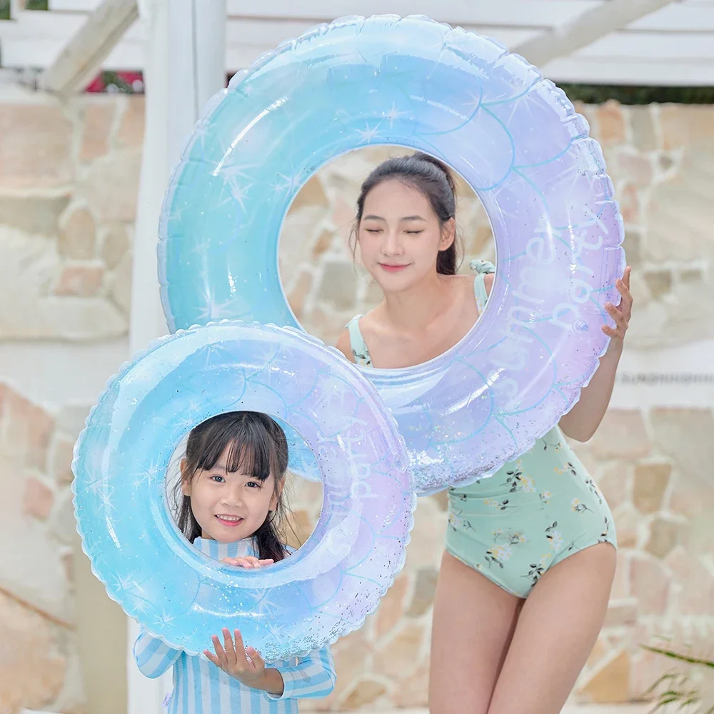 

Поплавки для бассейна с блестками и звездным небом, кольцо для плавания для взрослых и детей, надувная трубка для бассейна, гигантский поплавок для мальчиков и девочек, водные развлечения, круги для плавания