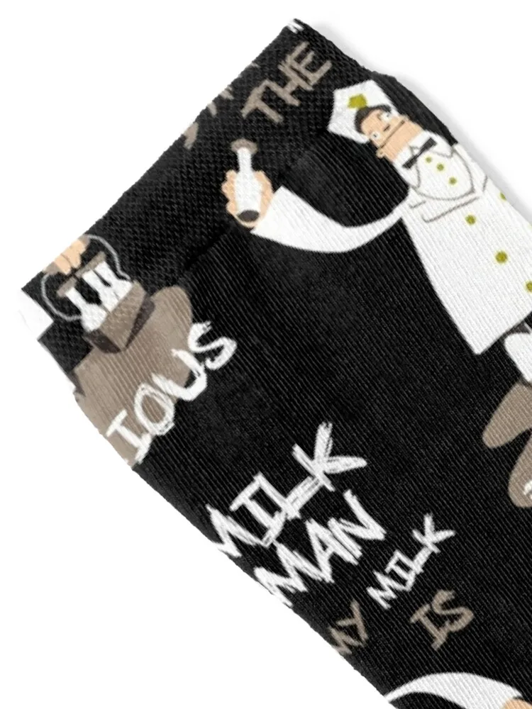 I am the milkman, my milk is delicious Socks Antiskid soccer colored funny sock Socks For Men Women's