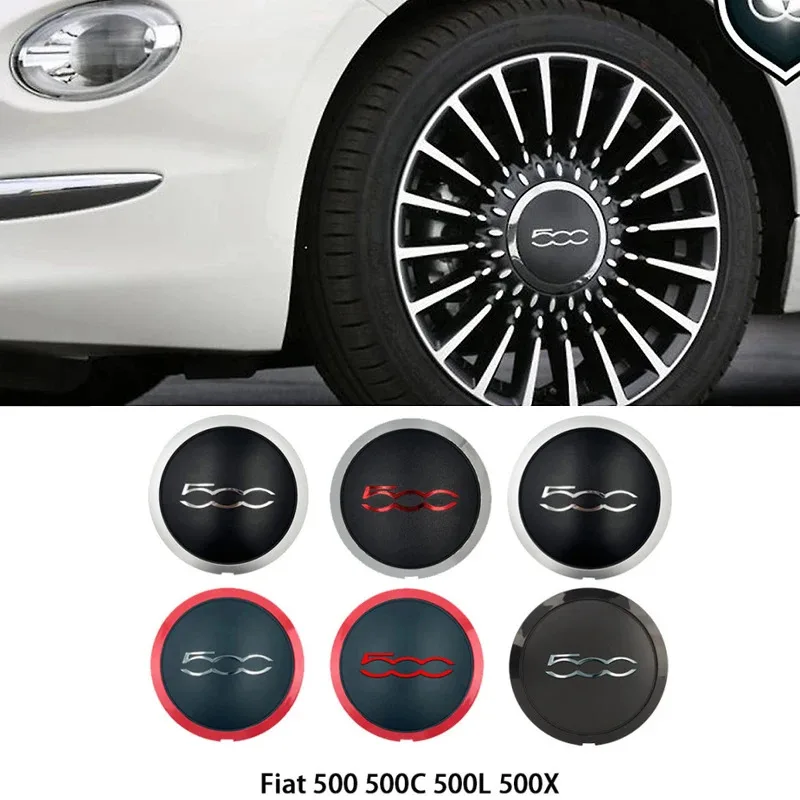 1PCS 133mm Car Wheel Hub Cover Emblem Sticker Accessory For Fiat 500 500C 500L 500X Tipo FR Panda Argo Freemont Viaggio Bravo
