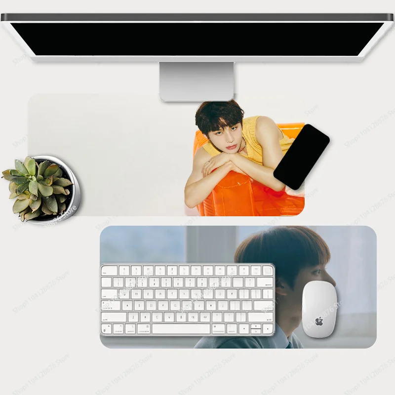 Idol JUNGWOO Singer Ablum Perfume Mousepad Gaming Mouse pad Gamer Pc Accessories Deskmat Keyboard Mat Desk Protector Mause Pads