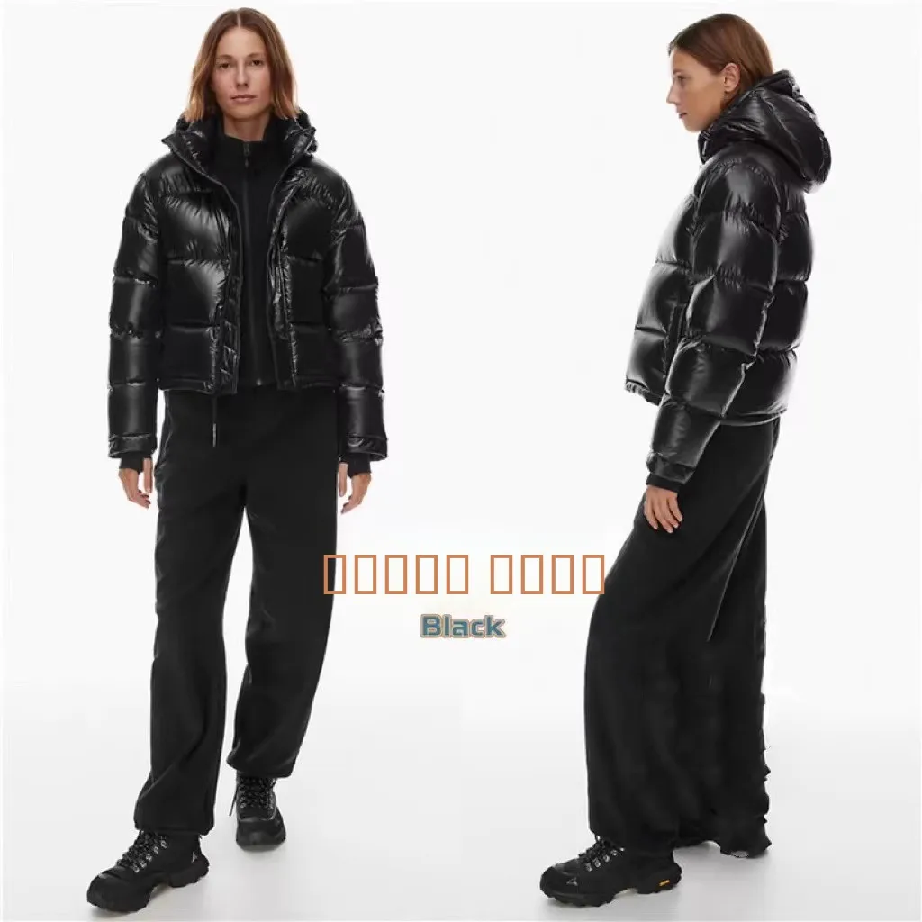 

Aritzia TNA Goose down Puffer Jaet ort Thi Wal Bread Sle Outerwear Warm Commute Sle Straight Cut 2024 Winter