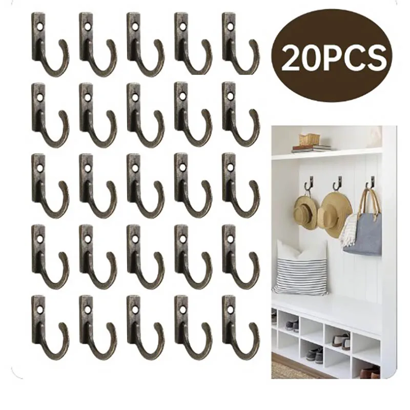 

Vintage Hooks Wall Hanger Curved Buckle Horn Lock Clasp Hook For Wooden Jewelry Box Furniture Home Decor