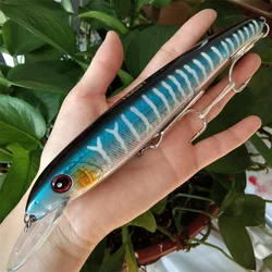 Noeby 18cm 48g Hard Plastic Minnow Fishing Lure Big Crankbait Artificial Bait Peche Bass Trolling Pike Carp lures Accessories