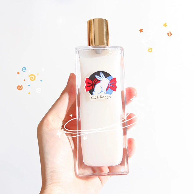 Perfume de caramelo de leche de conejo blanco grande, sabor a leche, marca de coco, fragancia para mujer, sabor a comida Oriental, Spray aromático a largo plazo