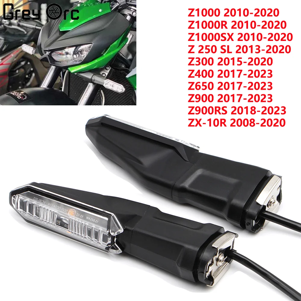Motorcycle Turn Signal Flashing Light For Kawasaki ZX 6R ZX 10R ZX 25R ER 6N ER 6F KLR 650 Versys 650 1000 X250 X300