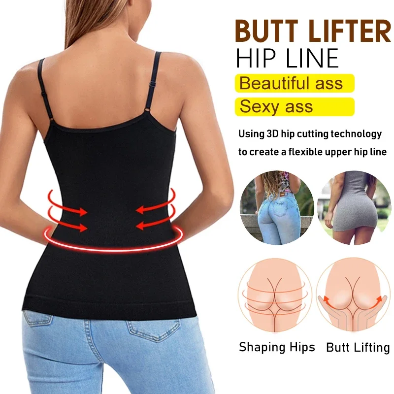 ملابس تنحيف كامي للنساء ، قمم للدبابات ، قميص قصير للتحكم في البطن ، مشد جسم سلس ، بذلات جسم دانتيل