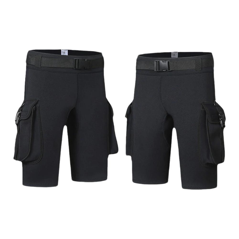 

Мужские шорты из неопрена 3 мм для дайвинга с защитной пряжкой и двойным карманом для пляжного гребли, серфинга, водных видов спорта