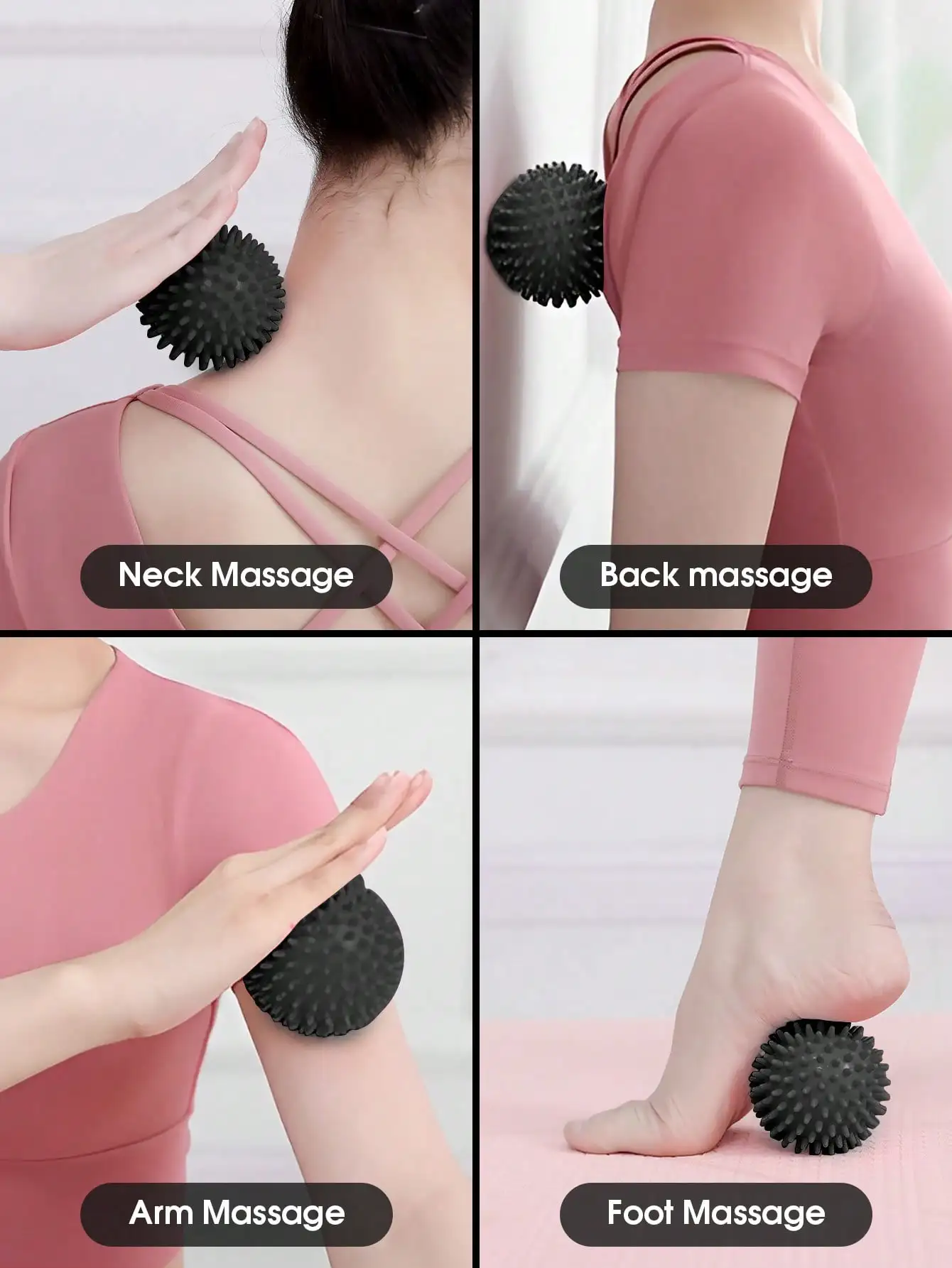 1 قطعة مرونة عالية ، كثافة عالية ، كرة يوجا للتدليك متعددة المواضع ، استرخاء اللفافة العميقة ، تخفيف توتر العضلات وآلام #2