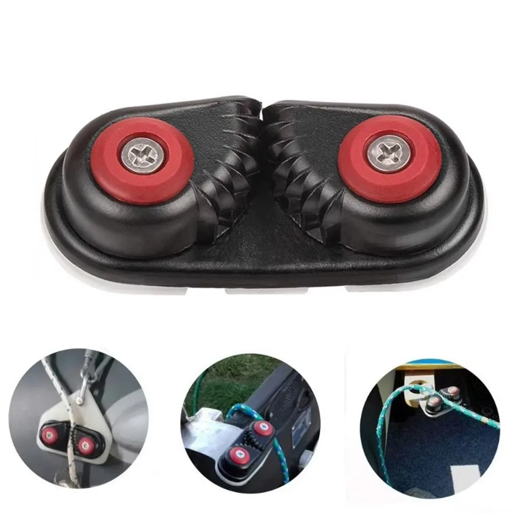 Yacht sailing canoe rope fixer Aluminium Cam Cleat Boat Cam Cleats Row Ball Bearing Cam Cleat Pulley Rope Clamp Dinghy Accessori - view 5