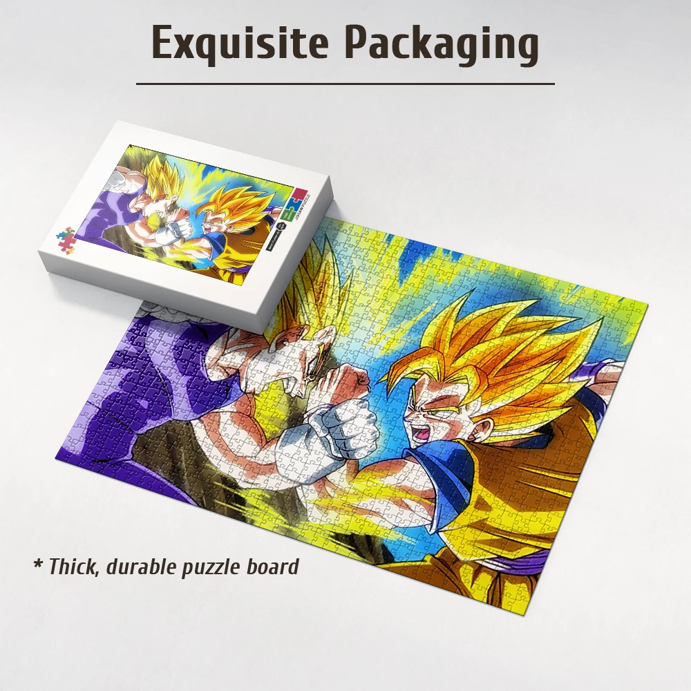 Dragon Ball Z Goku VS Vegeta Epic Battle Scene Wooden Jigsaw Puzzle - Classic Anime Fight Collectible for Fans