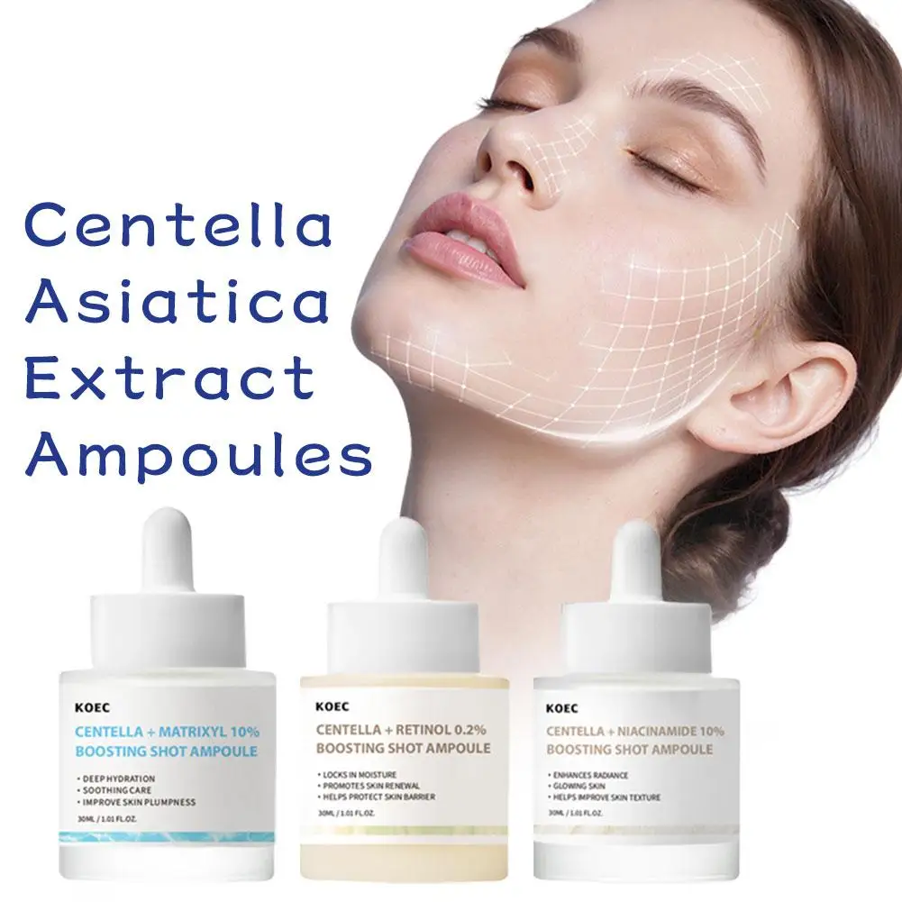 Korea KOEC Madagascar Centella Boosting Shot Ampoule Essence Matrixyl 10%&Retinol 2% Lifting&Firming Essence Original Skin Care
