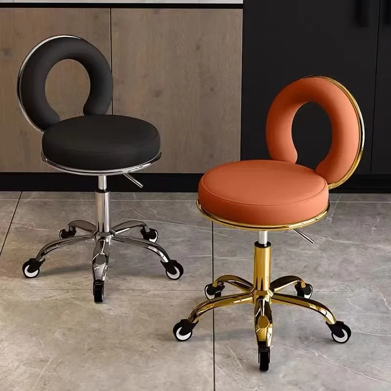

Lift Big Work Round Stool Can Rotate Pulley Barbershop Chair Nail Makeup Special Stool