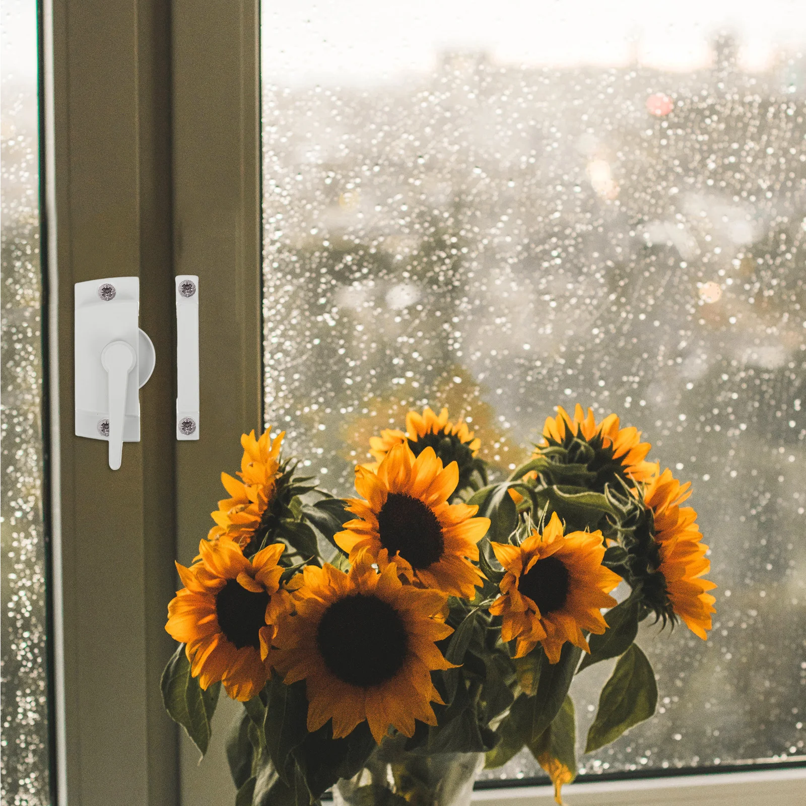 قفل وشاح النافذة المنزلقة من سبائك الزنك قابل للتعديل لأجزاء استبدال النوافذ الأفقية الرأسية وأقفال نافذة الأجهزة #5