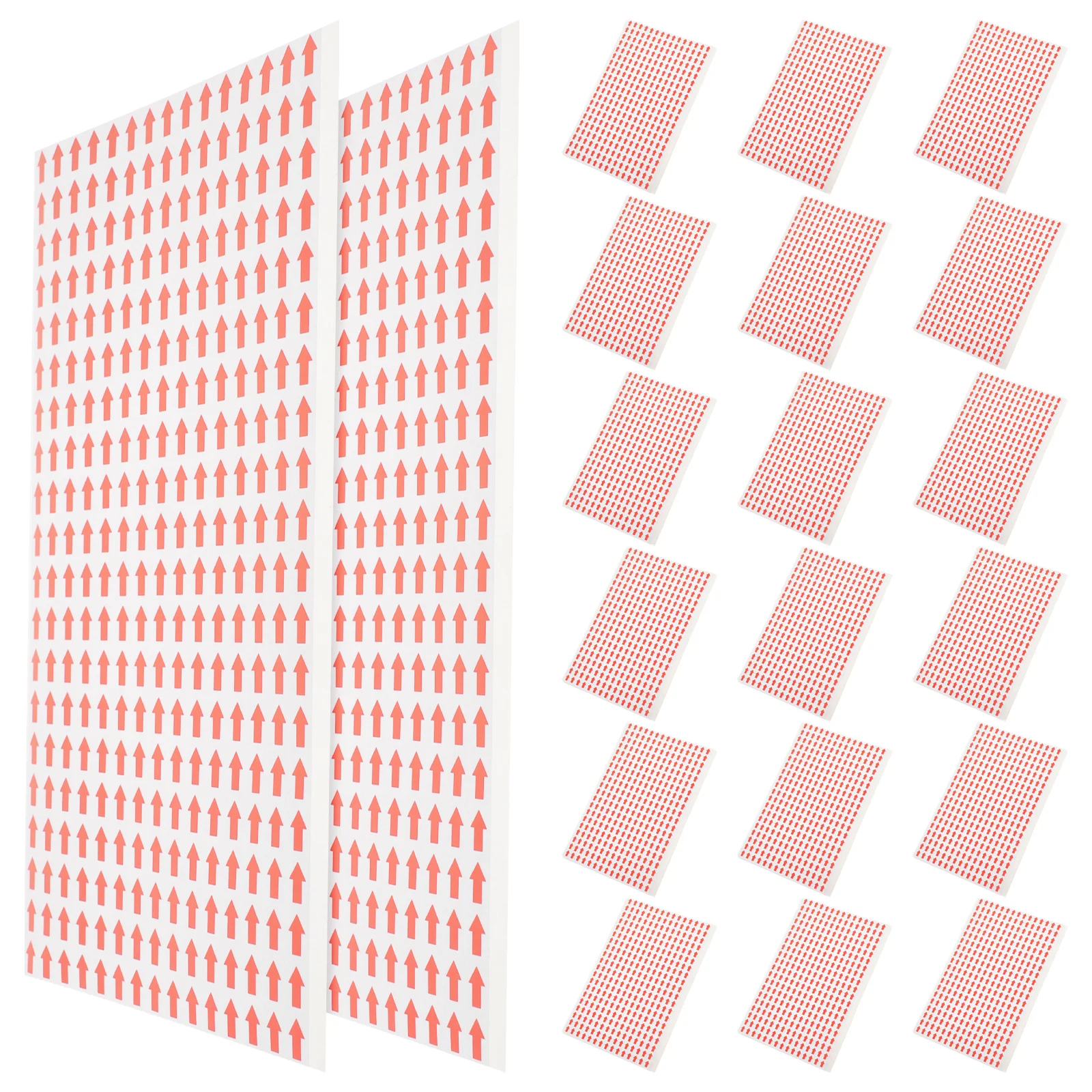 ملصقات السهم علامات الأرضية الحمراء الاتجاهية لشارات لاصقة لإشارة السلامة المكتبية #4