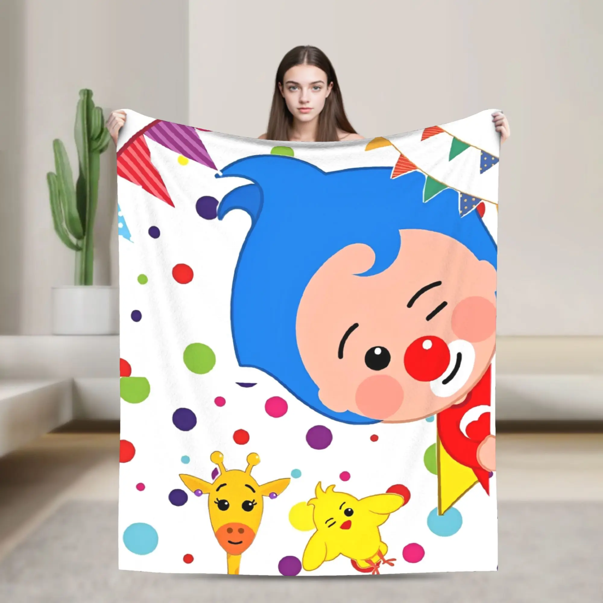 P-Plims Plush Blankets Joker  Custom Throw Blankets for  Sofa Bedding Lounge 150*125cm Bedspread,