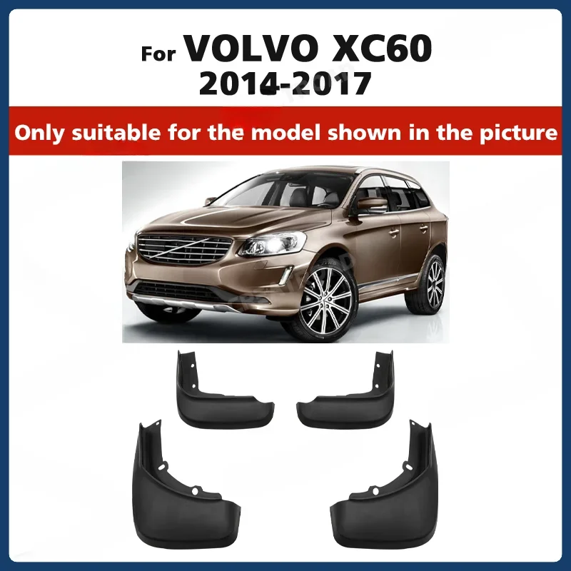 4Pcs Front Rear Car Mud Flaps For Volvo XC60 2008-2023 Mudflaps Splash Guards Mud Flap Mudguards Cars Accessories