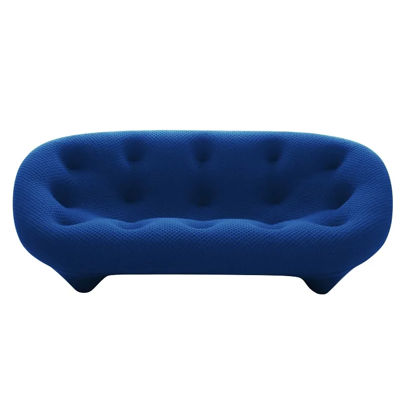 Living room sofa, homestay straight row fabric sofa
