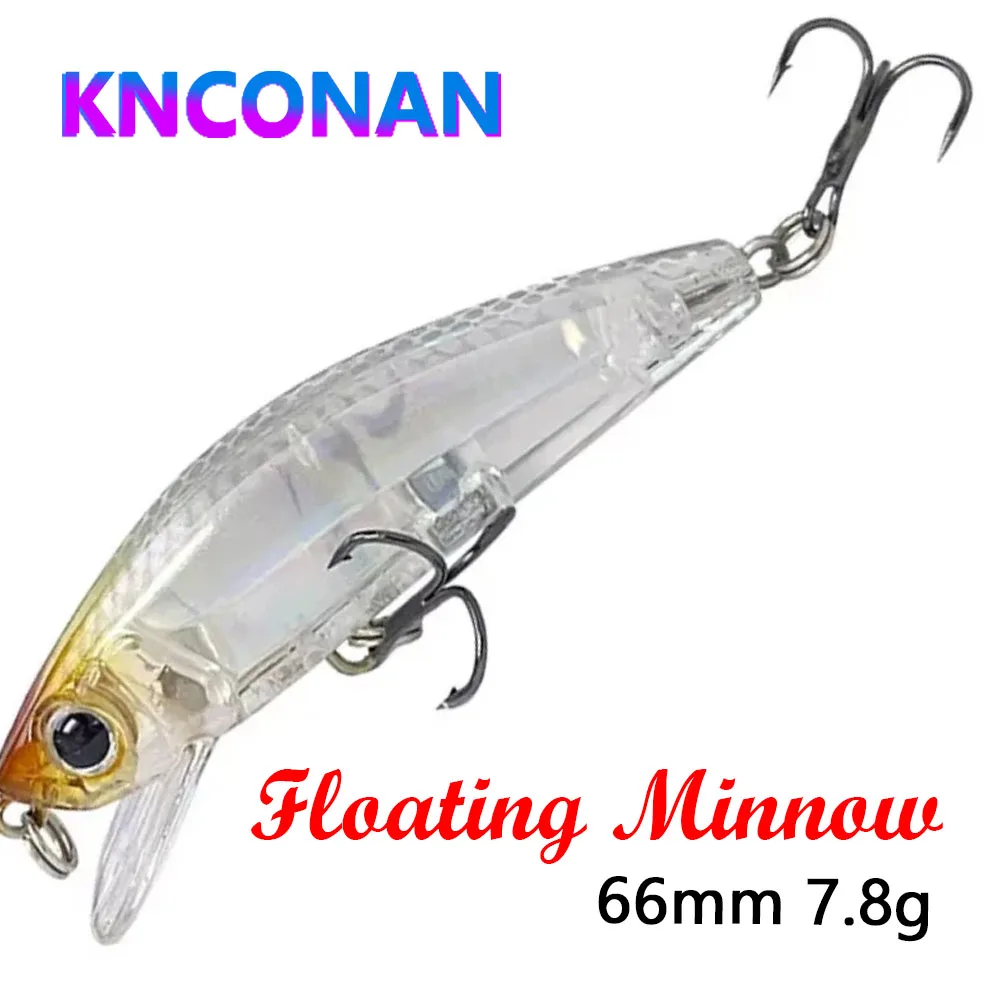 6,6 cm 7,8 g Mini pływająca Minnow Jerkbait Przynęty wędkarskie Sztuczna twarda przynęta Wobbler na szczupaka Pstrąg Swimbait Pesca Prezent wędkarski