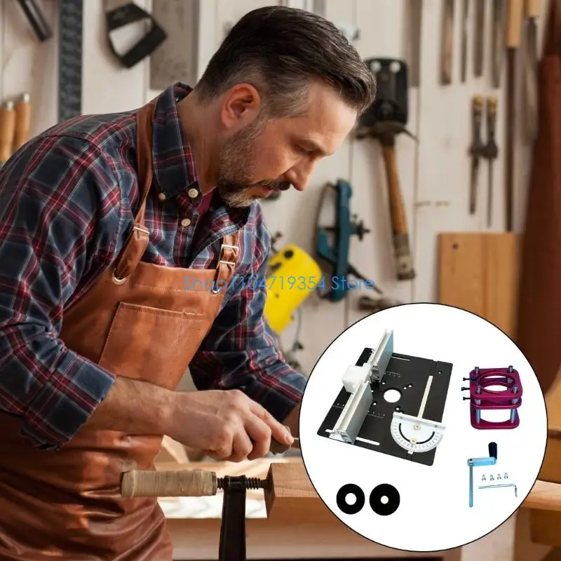 0XLD دليل راوتر رفع مجموعة مع الألومنيوم يغرق قاعدة لوحة 64 66 مللي متر توافق المحرك مقاعد النجارة اكسسوارات مجموعة #4