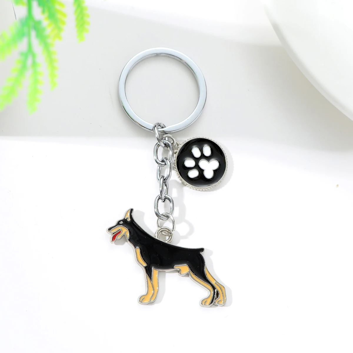 I LOVE Alaska Husky Dog Keychain Cute dachshund  animal Cartoon dog Keychain dog Gift For woman Man Jewelry